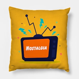 Nostalgia 90s TV Pillow