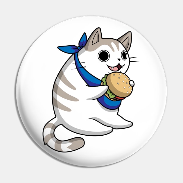 Cat Got Your Burger Pin by Miss Frizzle's Fitness