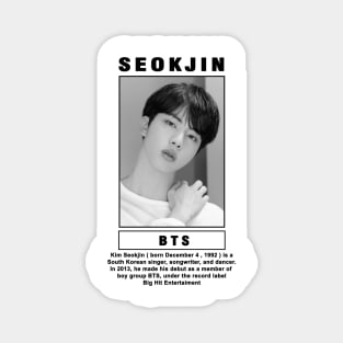 Kpop Design Jin BTS Magnet