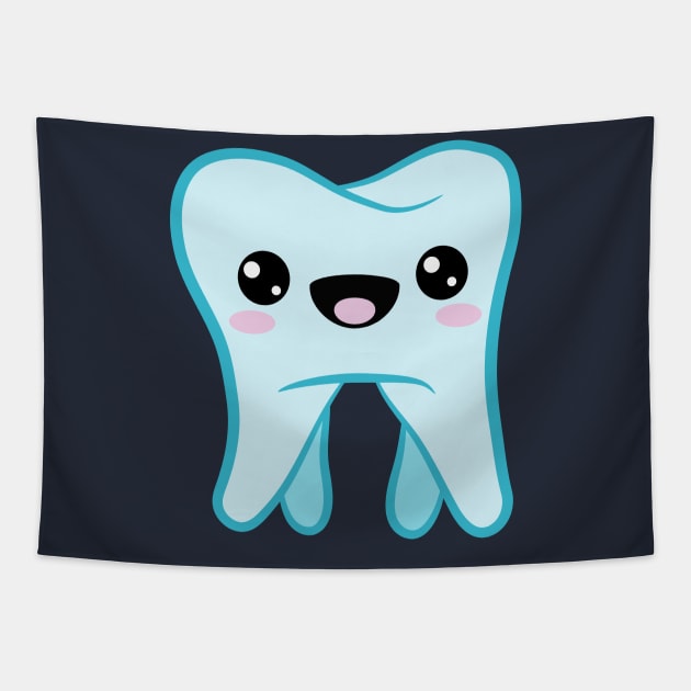 Cute Tooth Y'all Tapestry by Tameink