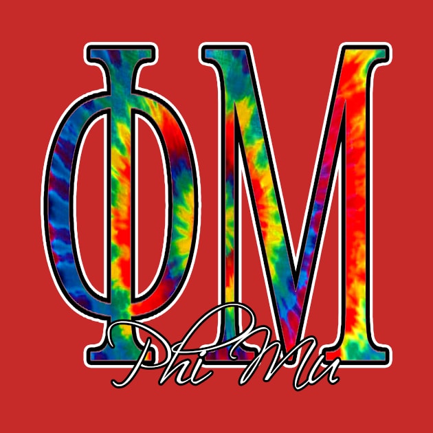 Phi mu tie dye design by artbyomega