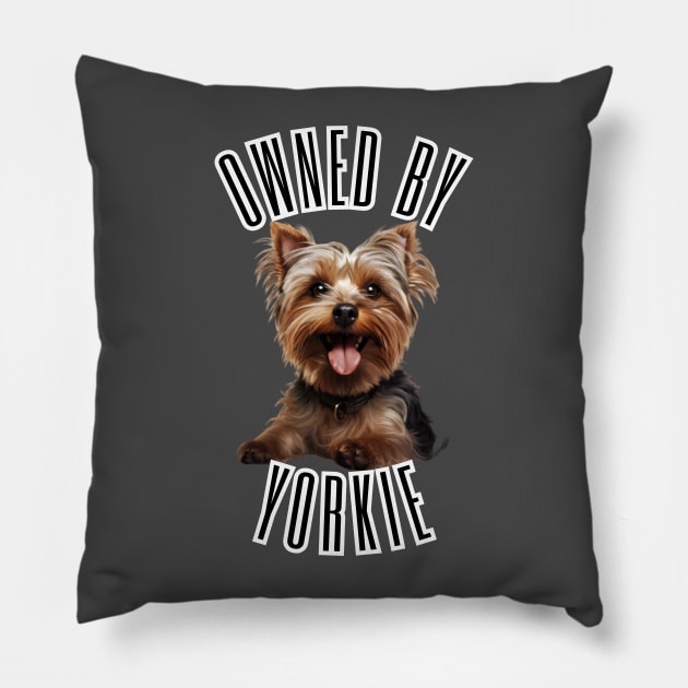 Owned By Yorkie Pillow by NatashaCuteShop