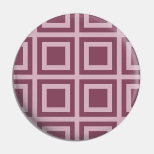 Mauve City Streets Patchwork Pattern Pin