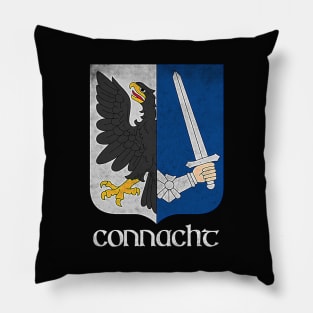 Connacht  / Irish Vintage Style Crest Coat Of Arms Design Pillow