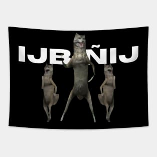 ijbiñij wolf dancing meme 3d animation group Tapestry