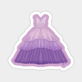 Enchanted to meet u | dress ilustration Magnet