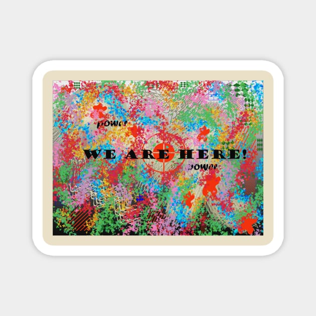 multicolor design for all who love colors and life Magnet by Lamiabent
