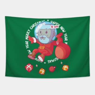 Merry Christmas and Happy New Year | Santa Clause Is Coming Tapestry