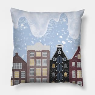 Christmas houses Pillow