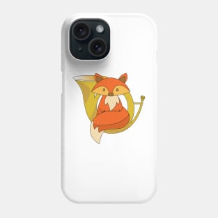 Fox and a French Horn Phone Case