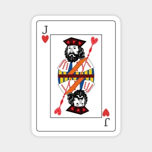 Jack Of Hearts Playing Card Magnet