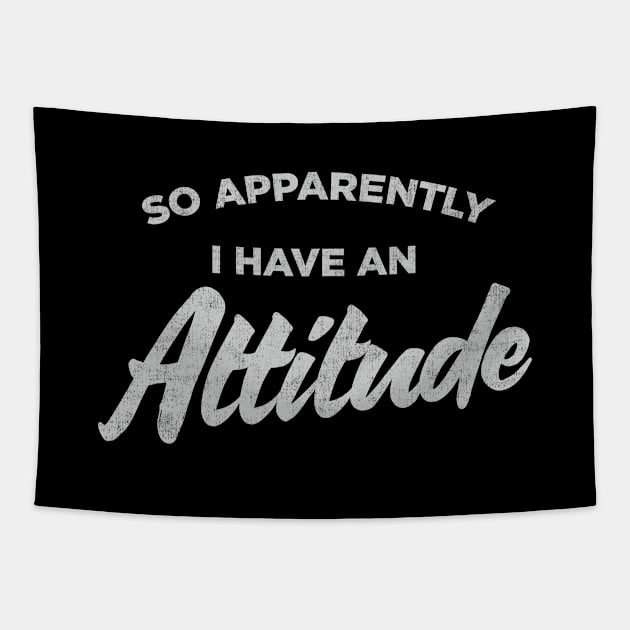 Attitude & Sass Funny Vintage Tapestry by NineBlack