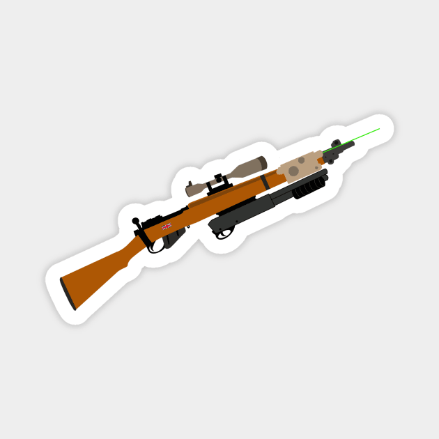 Lee Enfield Bolt action rifle Magnet by CHILLS097's CUSTOMS