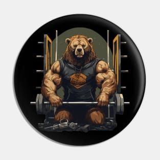 bear at gym Pin