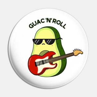 Guac N Roll Cute Avocado Rock n Roll Pun Pin