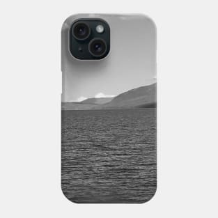 Francois Lake black and white photo Phone Case