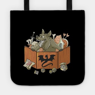 RPG Pen and Paper PnP Dog Roleplaying Dogs Meme DM Gift Idea Tote