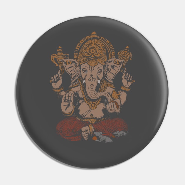 Ganesha 3D Pin by swarna artz