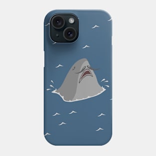 Shark with mustache Phone Case