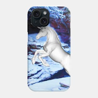 Unicorn in the Snow Phone Case