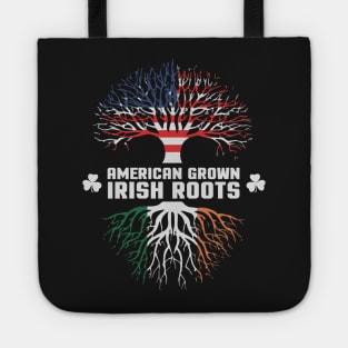 American Grown With Irish Roots Awesome Ireland Tote