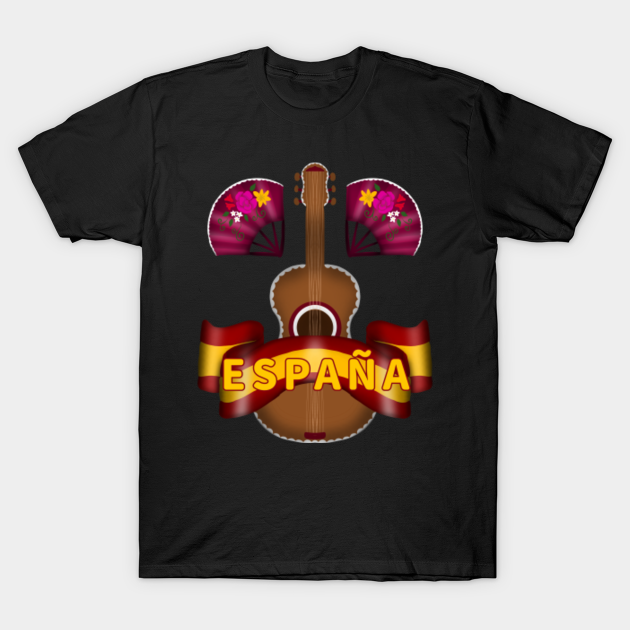 Spain guitar colors Spanish Guitar - T-Shirt |