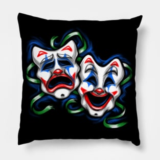 Life is a Comedy/Tragedy Pillow