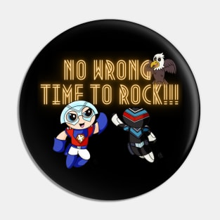 No Wrong Time To Rock!!! - Peacemaker, Vigilante and Eagly Pin