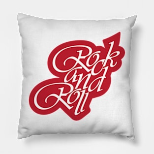 Rock And Roll Text Pillow