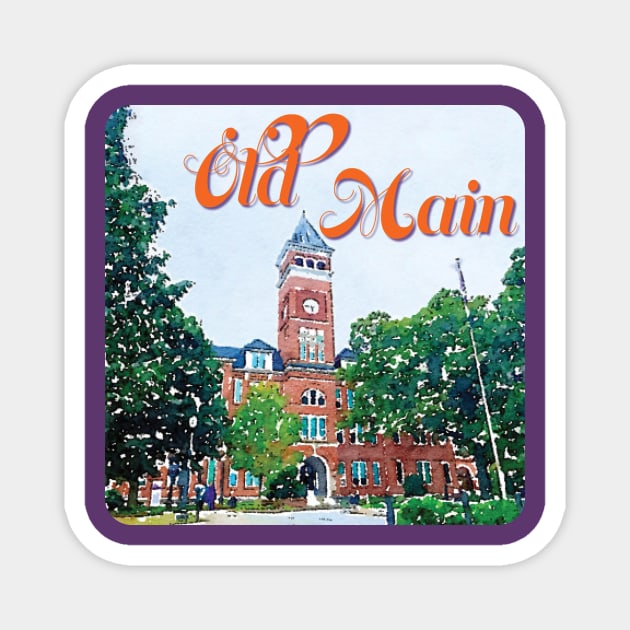 Clemson's Old Main Magnet by Parkeit