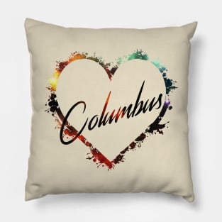 I Love Columbus Pillow