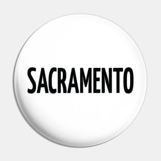 Sacramento City in California Pin