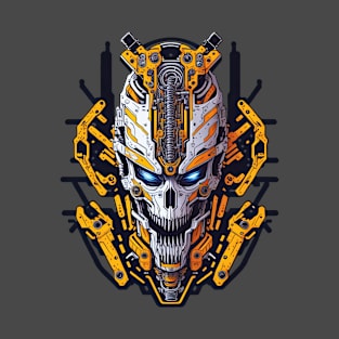 Mecha Skull S01 D80 T-Shirt