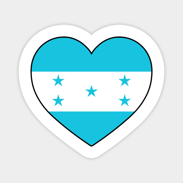 Heart - Honduras Magnet by Tridaak