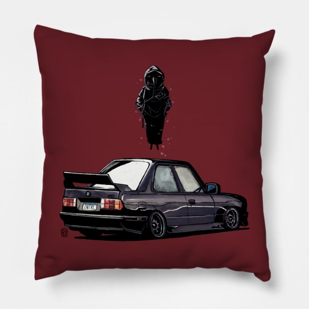 RAVEN E30 Pillow by DUST2196