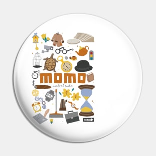 Momo fan art Illustration Pin