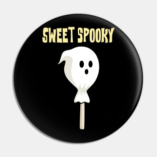 Sweet spooky halloween candy ghost Pin