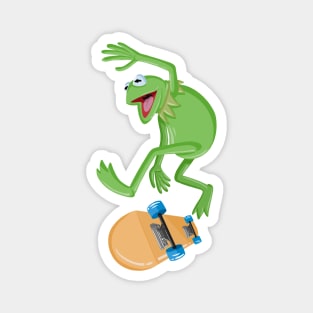 Kermit Skateboarding- pocket Magnet