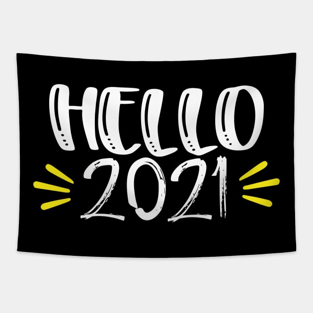 hello 2021 Tapestry by aborefat2018