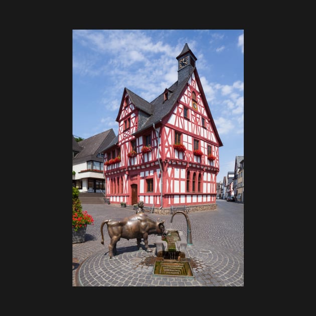 Town hall, old town, Rhens, Middle Rhine, Rhine, Rhineland-Palatinate, Germany by Kruegerfoto