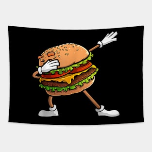 Funny Hamburger Art Tapestry