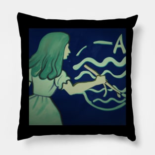 Aquarius Zodiac Pillow