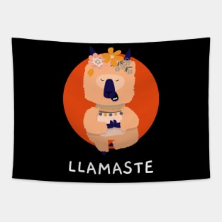 Llamaste | Lama posing on a yoga pose funny tshirt | Animal love | Spirituality Tapestry