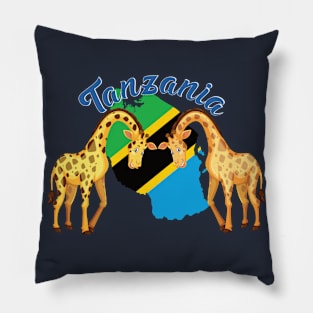 Tanzania Giraffe Pillow