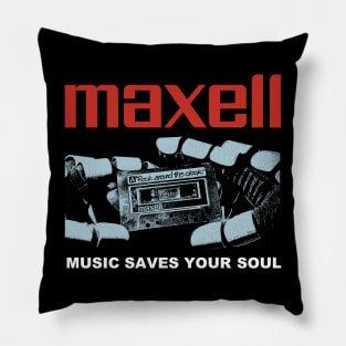 vintage retro 80s maxell Pillow