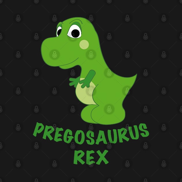 Pregosaurus Rex Pregnant T-Rex Cute Dinosaur by HappyGiftArt