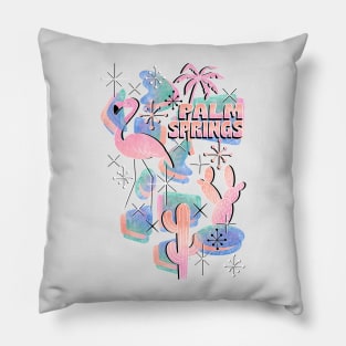 Pastel Palm Springs Pillow