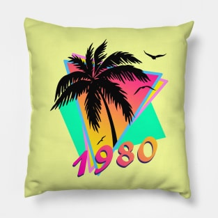 1980 Tropical Sunset Pillow