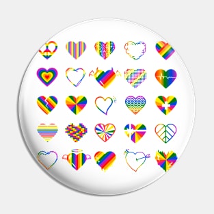 Pride Hearts Pin