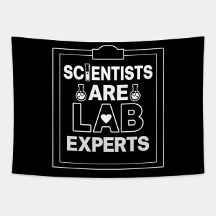 Scientist Are Lab Experts Funny Science Meme Pun Tapestry